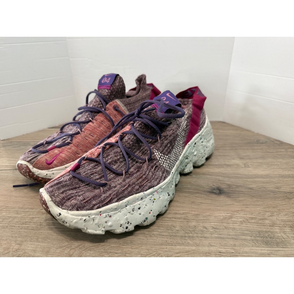 Nike Space Hippie 04 Womens Sz 9 Running Shoes Cactus Flower Gravity Purple Pink